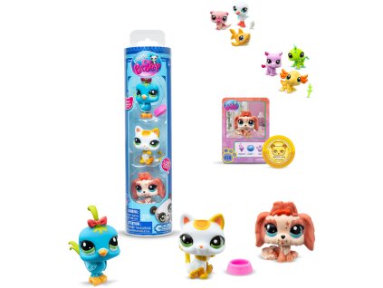 HASBRO LPS Zvířátko Littlest Pet Shop generace 7 set 3ks s doplňky 3 druhy