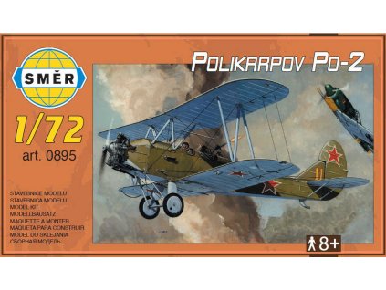 SMĚR Model letadlo dvouplošník Polikarpov Po-2 Kola 1:72 (stavebnice letadla)