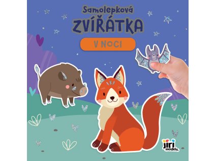 JIRI MODELS Samolepková knížka zvířátka V noci