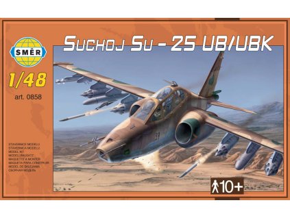 SMĚR Model letadlo Suchoj SU-25 UB/UBK plastová stavebnice letadla 1:48