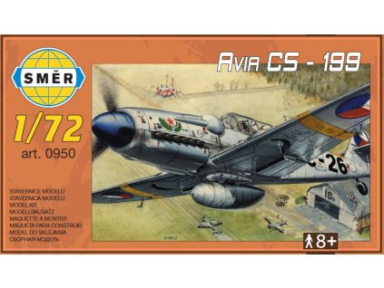 SMĚR Model letadlo Avia CS-199 plastová stavebnice letadla 1:72