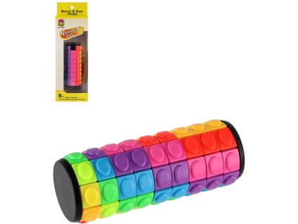 Hra hlavolam válec barevný duhový přesouvačka plast