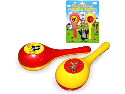 KRTEK (Krteček) Set rumba koule 2ks 16cm *HUDEBNÍ NÁSTROJE*