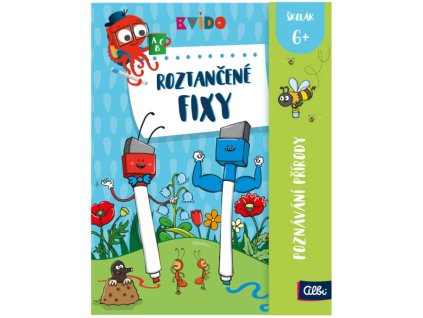 ALBI Kvído Roztančené fixy interaktivní sešit s aktivitami různé druhy