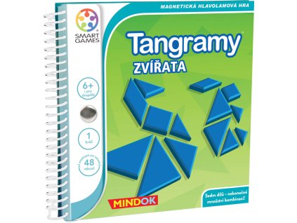 MINDOK Hra SMART Tangramy cestovní skládačka  Zvířata