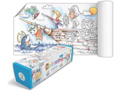 Plakát v roli na vybarvení Piráti 70x16cm