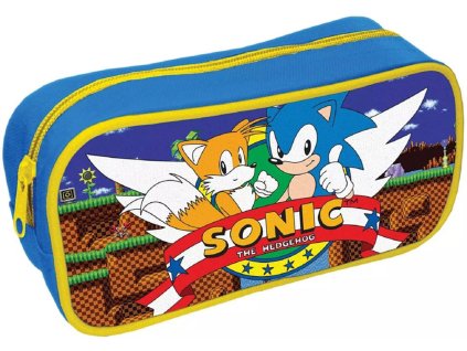 EP Line dětský penál Ježek Sonic školní pouzdro na zip