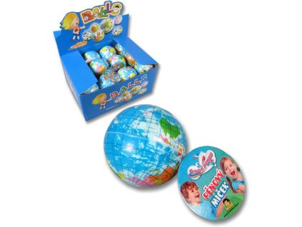 Míček pěnový zeměkoule 5,5cm soft balonek
