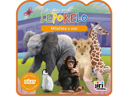 JIRI MODELS Moje první leporelo Mláďata v ZOO + 5 pěnových dílků
