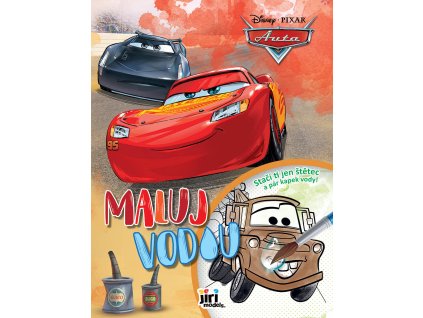 JIRI MODELS Maluj vodou A4 Auta (Cars) omalovánky
