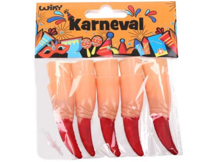 KARNEVAL Prsty čarodějnické set 10ks *KARNEVALOVÝ DOPLNĚK*