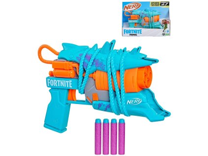 HASBRO NERF Fortnite Primal herní set blaster + 4 šipky Elite
