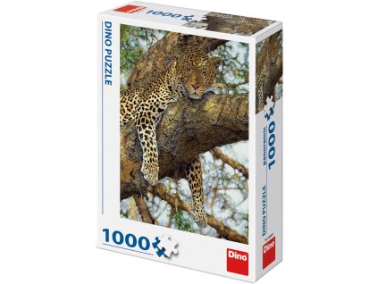DINO Puzzle Levhart 47x66cm foto skládačka 1000 dílků