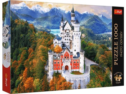 TREFL PUZZLE PREMIUM Photo Odyssey Zámek Neuschwanstein 68x48cm 1000 dílků