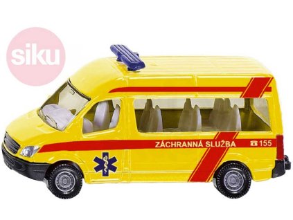 SIKU Auto Mercedes-Benz Sprinter Záchranná Služba ČR ambulance model 1083