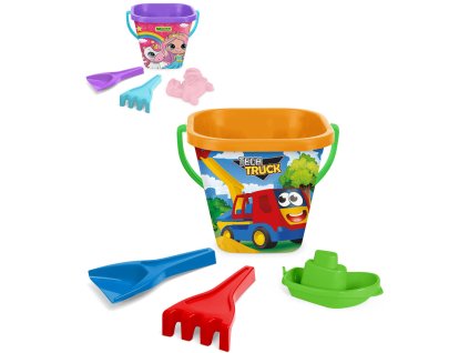 WADER Baby set na písek kyblík se 2 nástroji a doplňkem 2 druhy