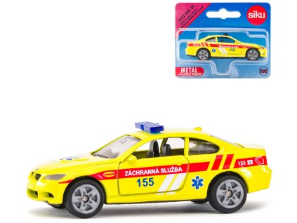 SIKU Auto česká ambulance žlutá BMW M3 Coupé CZ design kovový model