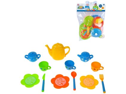 Kuchyňské náčiní dětské barevné nádobíčko 2 druhy plast v sáčku