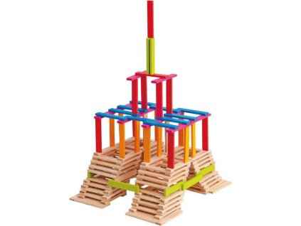 OLYMPTOY DŘEVO Kostky Emma set 200ks v kyblíku *DŘEVĚNÉ HRAČKY*