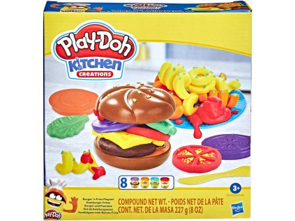 HASBRO PLAY-DOH Hamburger kreativní set modelína s nástroji