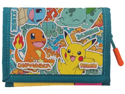 Peněženka dětská Pokémon Urban edice rozkládací 14x10cm