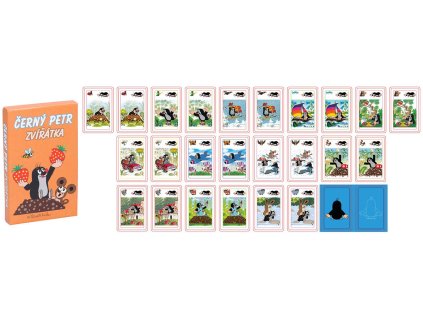 Hra karetní Černý Petr KRTEK (Krteček) zvířátka *SPOLEČENSKÉ HRY*