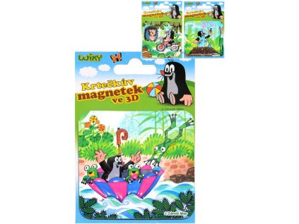 KRTEK Krtečkův magnetek 8x8cm 3D magnetka 3 druhy