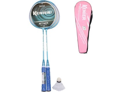 Badminton set 2 pálky + míček v pouzdře 2 barvy