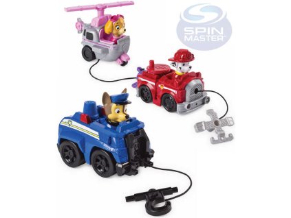 SPIN MASTER Paw Patrol vozidlo malé záchranářské s figurkou 6 druhů plast