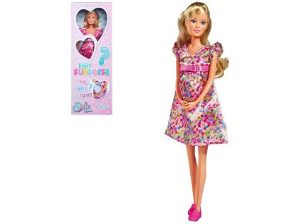 SIMBA Panenka Steffi těhotná maminka s miminkem s překvapením 3 druhy