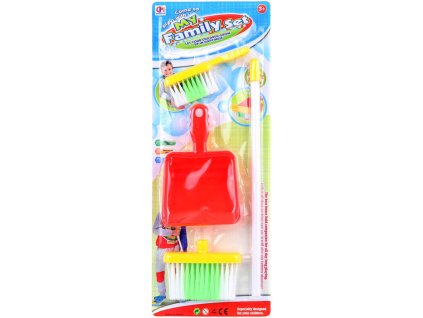 Uklízecí set smeták 2ks + lopatka malá uklízečka plast na kartě