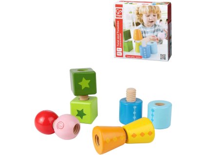 HAPE DŘEVO Baby tvary šroubovací *DŘEVĚNÉ HRAČKY*
