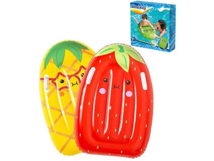 BESTWAY Lehátko nafukovací Surf Buddy ovoce 84x56cm na vodu s úchyty 3 druhy