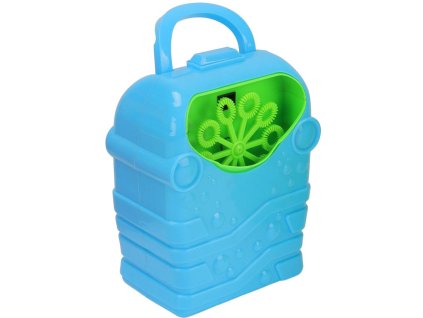 Výrobník bublin automatický modrý bublifukovač s náplní 113ml na baterie