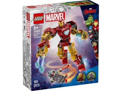 LEGO MARVEL Iron Man v robotickém obleku vs. Ultron 76307 STAVEBNICE