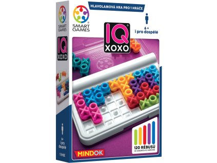 MINDOK HRA logická SMART IQ XOXO hlavolamy *SPOLEČENSKÉ HRY*