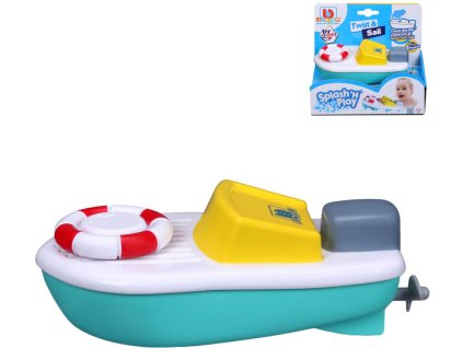 BBURAGO Junior baby lodička natahovací motorový člun do vody do vany