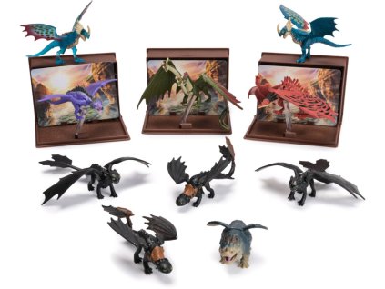 SPIN MASTER Jak vycvičit draka figurka s kartami v knize draků 10 druhů