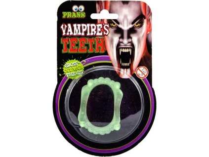 KARNEVAL Zuby upíří ve tmě svítící upír *KARNEVALOVÝ DOPLNĚK*