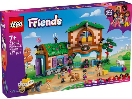 LEGO FRIENDS Ranč s poníky a stáj 42654 STAVEBNICE