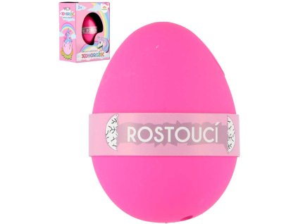 Vejce jednorožec 6cm zvířátko ve vejci rostoucí a líhnoucí se ve vodě