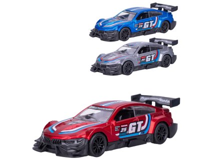 Auto Roadblasters sportovní závodní zpětný chod 3 barvy kov