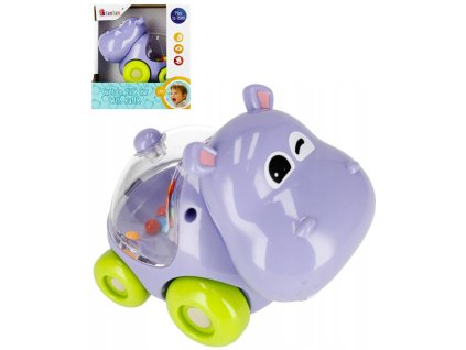 BAM BAM Baby Hroch na kolečkách chrastítko zvířátko pro miminko plast