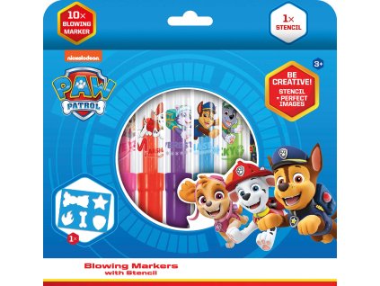 JIRI MODELS Foukací fixy 10+1 Tlapková Patrola (Paw Patrol)