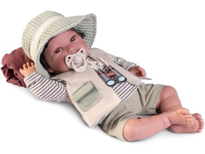 ANTONIO JUAN Panenka miminko chlapeček Pipo 42cm realistická vinyl/textil