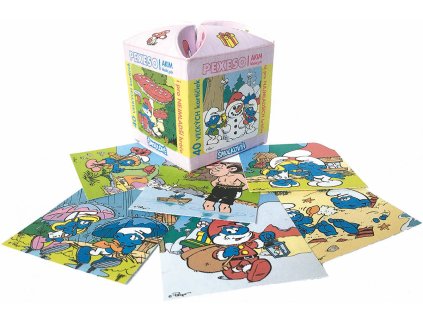 AKIM Hra Pexeso otevři a hraj Šmoulové v ozdobné krabičce