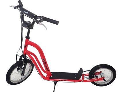 KUBISPORT Koloběžka Passat červená 14/12" nafukovací kola CSK24