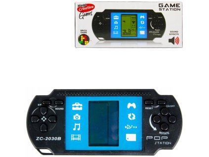 Hra retro digitální Tetris Brick Game padající kostky na baterie Zvuk