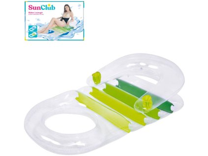 SUN CLUB Lehátko nafukovací matrace s opěrkou zad na vodu Zelené