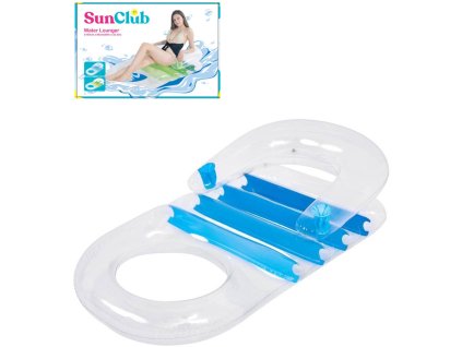 SUN CLUB Lehátko nafukovací matrace s opěrkou zad na vodu Modré